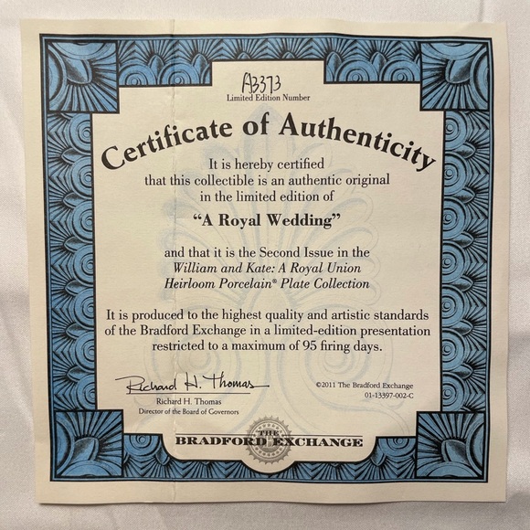 Bradford Exchange Prince William & Kate A Royal Wedding - Picture 11 of 11